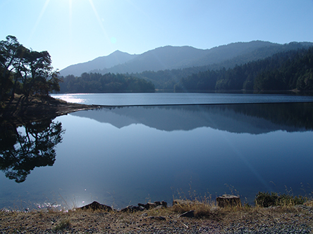 View from Bon Tempe Lake Dam