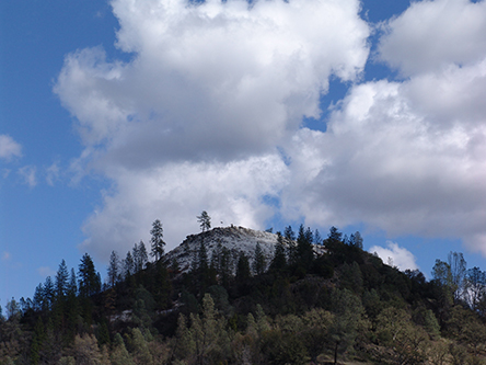 Chalk Mountain, Blue Skies, Big Clouds