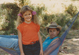Ressa standing, Michael in hammock