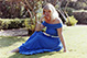 Sarah in blue dress #1