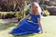 Sarah in blue dress #2